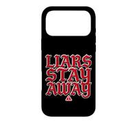 Custodia per iPhone 17 Pro Max Liars Stay Away Energia di vibrazioni oneste