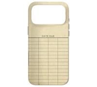 Custodia per iPhone 17 Pro Max Library Due Date Cards Blank Return Librarian Vintage