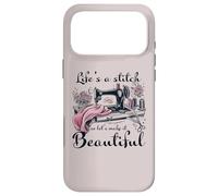 Custodia per iPhone 17 Pro Max Life Is A Stitch Make It beautiful Quilter Quilting Sewing