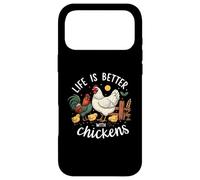 Custodia per iPhone 17 Pro Max Life Is Better With Chickens Farm Rooster Hen Chick