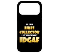 Custodia per iPhone 17 Pro Max Likes Collector IDGAF Meme Social Media Marketing Influencer