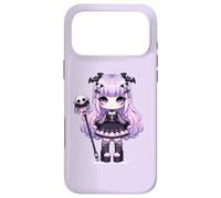 Custodia per iPhone 17 Pro Max Lilac Chibi Pastel Goth Girl Kawaii Creepy Cute Anime