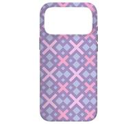 Custodia per iPhone 17 Pro Max Lilac Mauve Pastel Pink Geometric Art Pattern