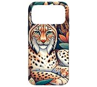 Custodia per iPhone 17 Pro Max Linci selvatiche tra le foglie