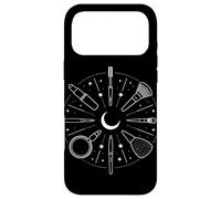 Custodia per iPhone 17 Pro Max Line Art Pennello Truccatore Estetista MUA