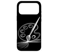 Custodia per iPhone 17 Pro Max Line Art Tavolozza Pennello Pittura Arte Artista Pittore