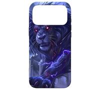 Custodia per iPhone 17 Pro Max Lion Viola Elettrico
