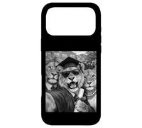 Custodia per iPhone 17 Pro Max Lions Graduazione Selfie Senior Class Divertente Mamma Papà Uni Grad