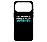 Custodia per iPhone 17 Pro Max List Of Dogs Better Than Greyhounds Levriero Greyhound