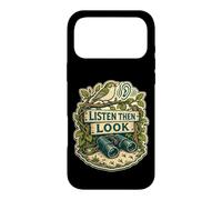 Custodia per iPhone 17 Pro Max LISTEN THEN LOOK Ascolto degli uccelli nel bosco