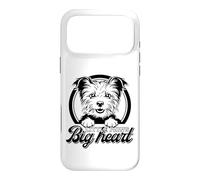 Custodia per iPhone 17 Pro Max Little Paws, Big Heart Happy Yorkshire Terrier amante dei cani