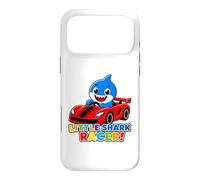 Custodia per iPhone 17 Pro Max Little Shark Racer Kids Cute Shark Race Car Design per ragazzi