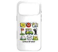 Custodia per iPhone 17 Pro Max Livelli divertenti del golf Detti divertenti sul golf Nerd geometrici