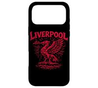 Custodia per iPhone 17 Pro Max Liverpool England Zine Ink con stampa rossa a forma di uccello con fegato