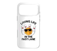 Custodia per iPhone 17 Pro Max Living Like In The Fast Lane Funny Bowling Pun