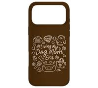 Custodia per iPhone 17 Pro Max Living My Dog Mom Era, Funny Doodle Graphic Woman