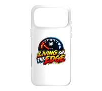 Custodia per iPhone 17 Pro Max Living on the Edge Empty Fuel Gauge Funny Driving