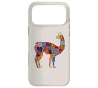 Custodia per iPhone 17 Pro Max Llama alpaca floreale fiori colorati Perù souvenir peruviano