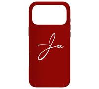 Custodia per iPhone 17 Pro Max Logo firmato scritto a mano con colore bianco