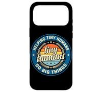 Custodia per iPhone 17 Pro Max Logo vintage con scritta "Helping Tiny Humans Do Big Things Teacher"