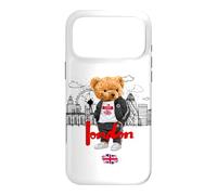 Custodia per iPhone 17 Pro Max Londra Royal Teddy Bear Bad Boy Illustrazione Grafica Anime