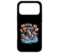 Custodia per iPhone 17 Pro Max Lontra Chaos Divertente Bagel Combattimento Lontra di Mare Giochi di parole Amante degli animali