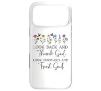 Custodia per iPhone 17 Pro Max Look Back and Thank God Look Forward & Trust God Bible Verse