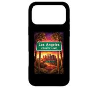 Custodia per iPhone 17 Pro Max Los Angeles County Sign 110 Freeway LA City Skyline 323 213