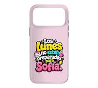 Custodia per iPhone 17 Pro Max Los Lunes non están preparados para Sofía humor frase