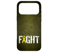 Custodia per iPhone 17 Pro Max Lotta contro il sarcoma - Nastro giallo per la consapevolezza del cancro alle ossa