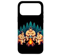 Custodia per iPhone 17 Pro Max Lottatori di sumo arrosto Marshmallow intorno a un falò
