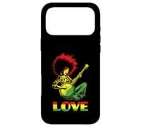 Custodia per iPhone 17 Pro Max LOVE African American Black Hippie Banjo Girl