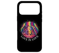Custodia per iPhone 17 Pro Max Love Lesbians LGBT bandiera gay transgender alleato arcobaleno mese