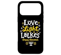Custodia per iPhone 17 Pro Max Love Light Latkes Happy Hanukkah Festival ebraico Chanukah
