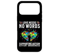 Custodia per iPhone 17 Pro Max Love Needs No Words Autism Awareness Support Gifts Parents