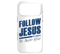 Custodia per iPhone 17 Pro Max Luke 9:23 Follow Jesus No Matter What - Christian Gospel