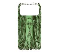 Custodia per iPhone 17 Pro Max L'uomo verde Foliate Head Pagan Art