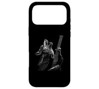 Custodia per iPhone 17 Pro Max Lupo che suona la chitarra rock and roll rock star uomo donna bambino