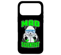 Custodia per iPhone 17 Pro Max Mad Scientist Panda Bear, divertente animale, fanatico della scienza STEM