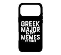 Custodia per iPhone 17 Pro Max Maggiore greco di giorno Memes Night Studente di studi classici