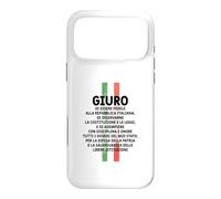 Custodia per iPhone 17 Pro Max Maglia Celebrativa, Formula Giuramento Repubblica Italiana