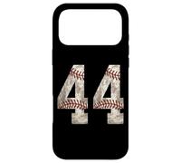 Custodia per iPhone 17 Pro Max Maglia da baseball numero 44 Outfit Distressed Ball Design