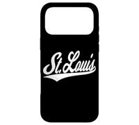Custodia per iPhone 17 Pro Max Maglia sportiva retrò con scritta "St Louis Varsity"