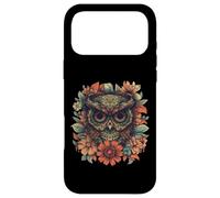 Custodia per iPhone 17 Pro Max Maglietta Boho Owl - Floral Sugar Skull Mandala Art Design