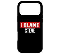 Custodia per iPhone 17 Pro Max Maglietta con scritta "I Blame Steve"