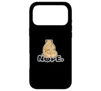 Custodia per iPhone 17 Pro Max Maglietta con scritta "No" Lazy English Bulldog
