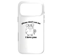 Custodia per iPhone 17 Pro Max Maglietta con scritta "Please Don't Eat Me, I Love You"