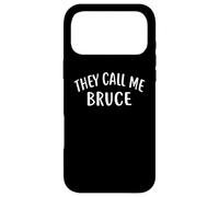 Custodia per iPhone 17 Pro Max Maglietta con scritta "They Call Me BRUCE First Name