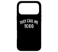 Custodia per iPhone 17 Pro Max Maglietta con scritta "They Call Me TODD First Name TODD