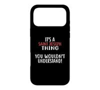 Custodia per iPhone 17 Pro Max Maglietta da città con scritta in inglese "It's a Saint Joseph Thing"